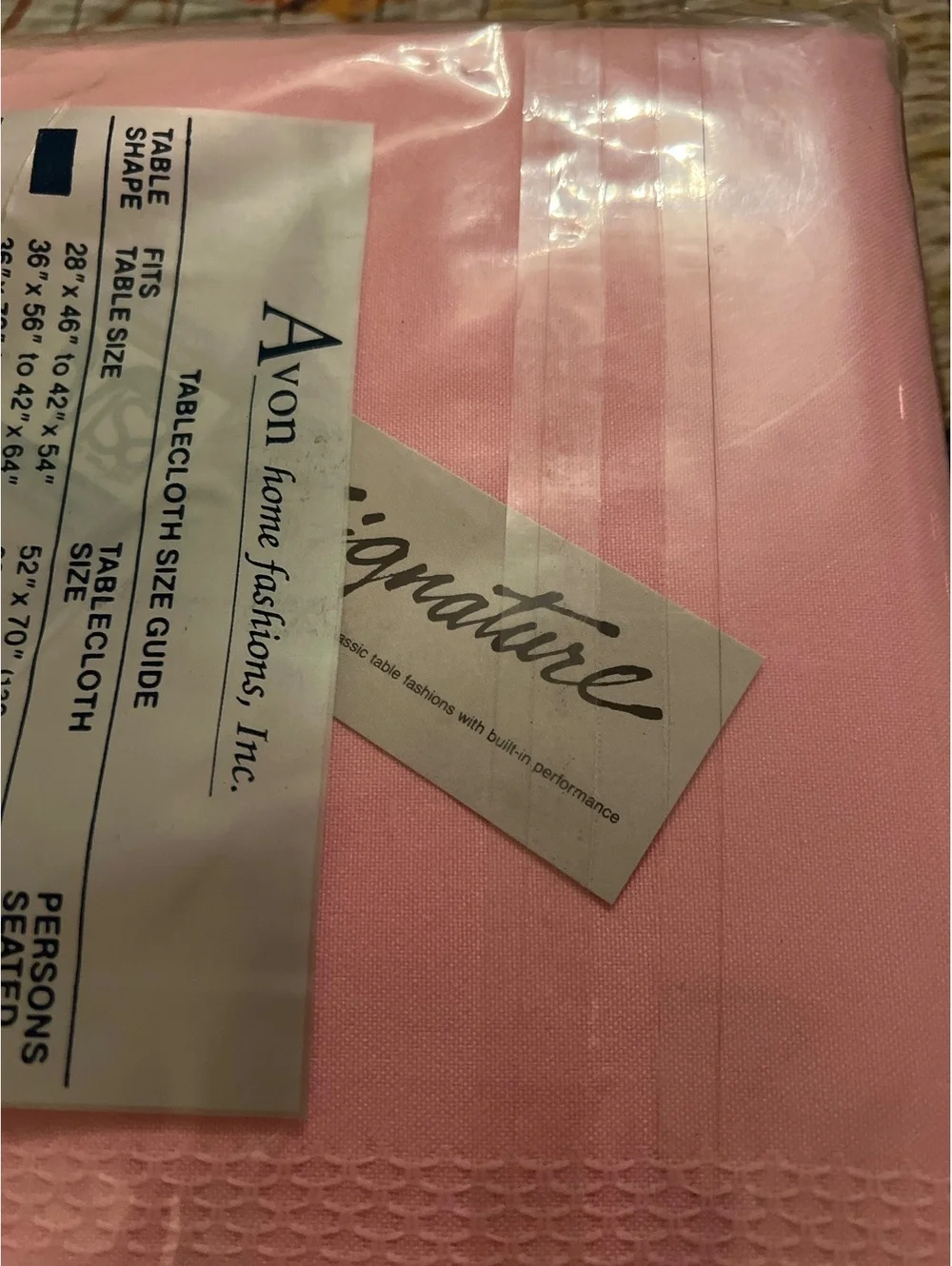 Avon Royalty Satin Stripe Oblong Tablecloth 60